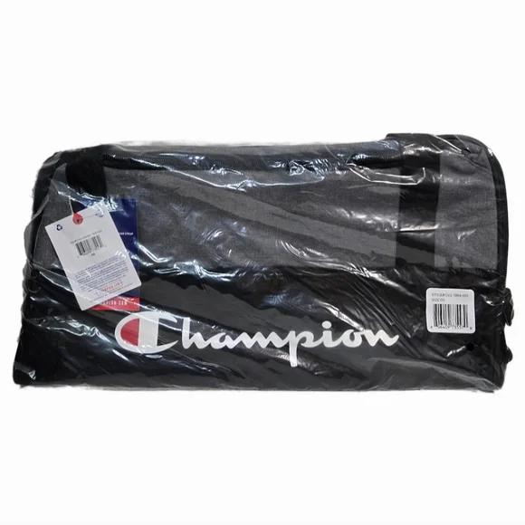Champion Grey & Black Prologue Duffel Bag ~ NWT - Picture 4 of 5
